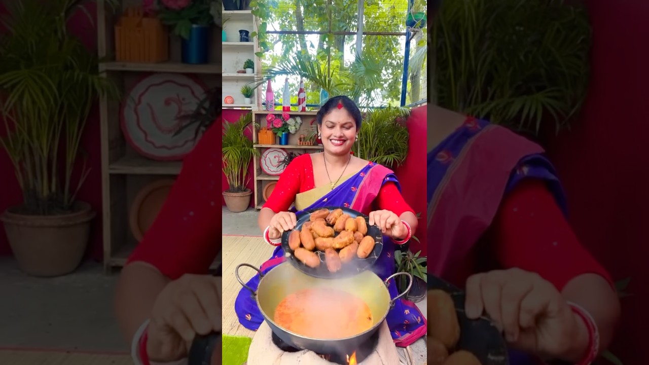 Village-style Soyabean kofta Curry Recipe #shorts #cooking #food #recipe #youtubeshorts #youtube