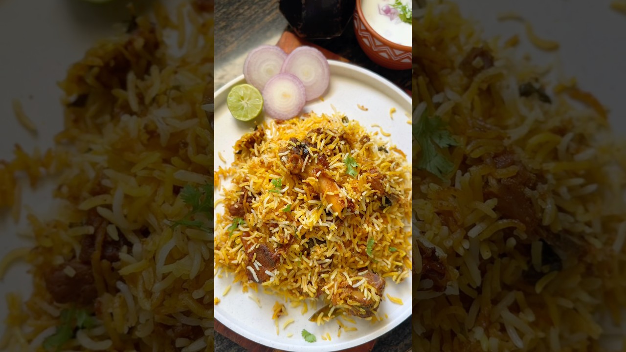 Mutton biryani 😋😍#food #recipe #viralvideo #biryani #easy #yummy #ytshorts #cooking #mutton #video