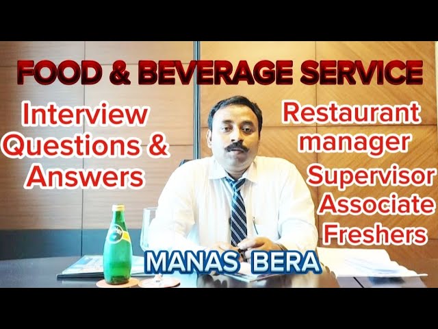 Interview Questions & Answers | Food and beverage service | Hospitality Desk | Manas Bera #interview