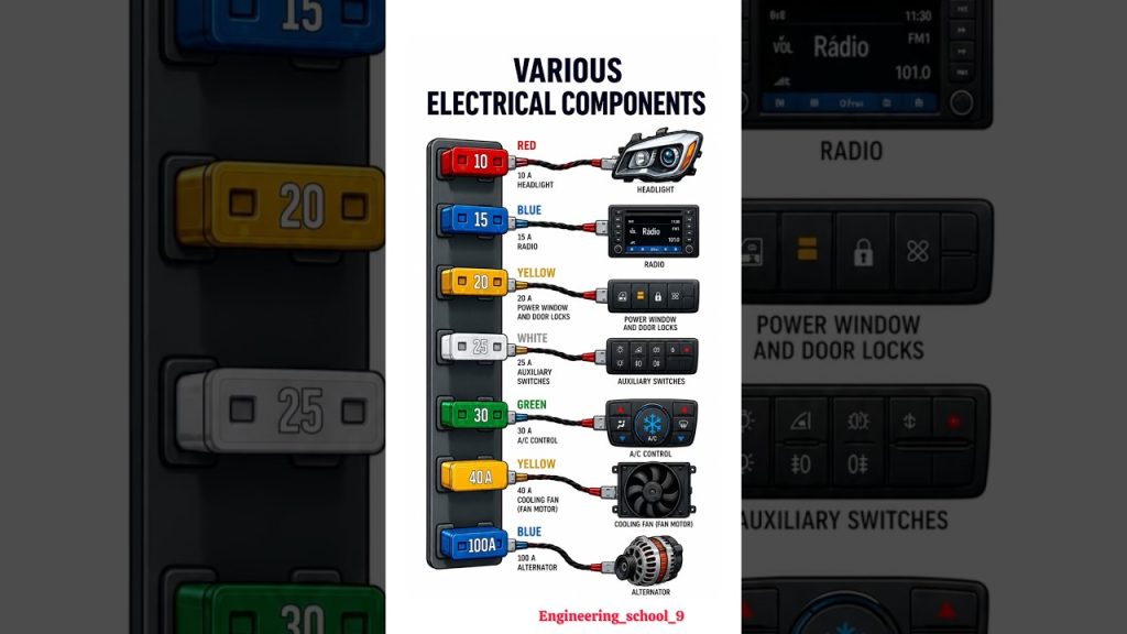 🚗⚡ Automotive Fuse & Electrical Components Guide | Car Electrical System Explained