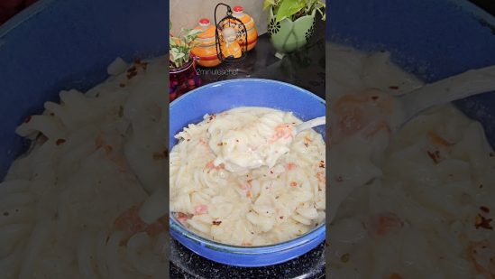 protein rich White sauce pasta. #food #recipe #cooking