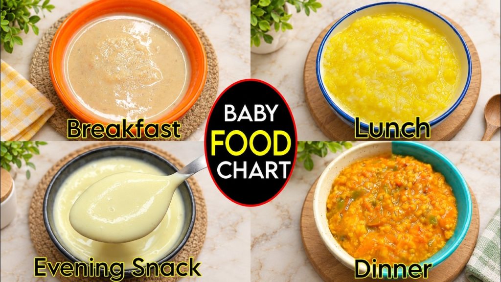 Baby Food Recipe For 8 Months To 18 Months | Baby Food Chart | Healthy Food Bites