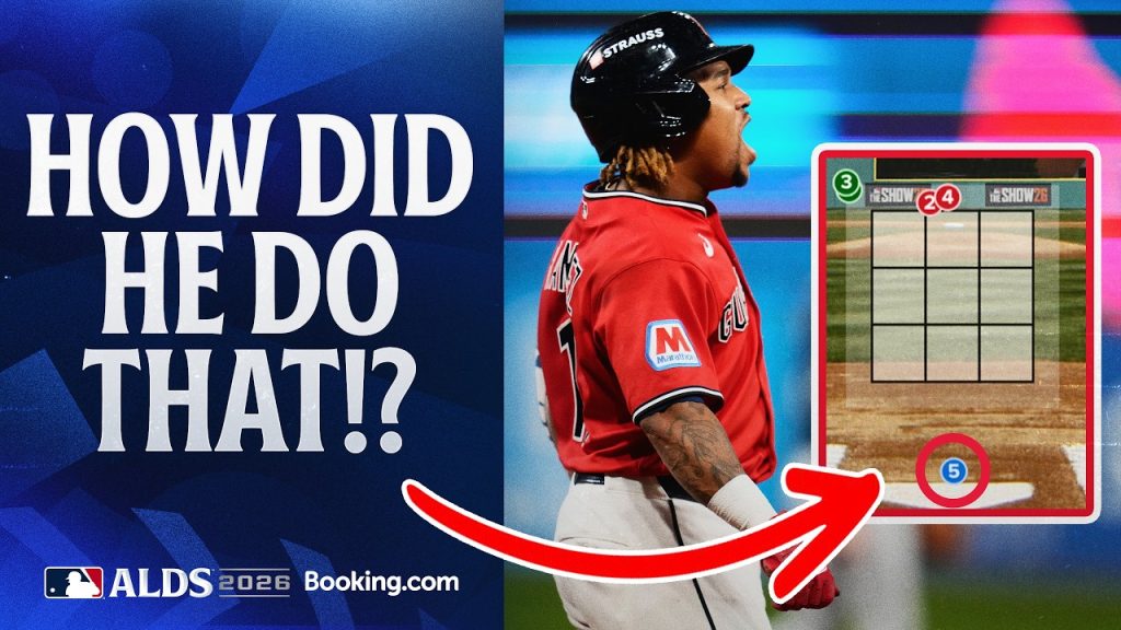 José Ramírez gives the Guardians the LEAD with a two-run home run in Game 5 of the ALDS! 🔥