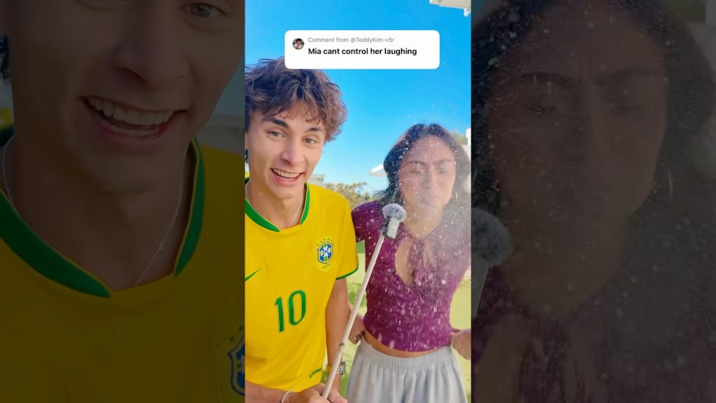 TRY NOT TO LAUGH CHALLENGE PART 2 WITH CADEL AND MIA 🤣🤭 #shorts #funny #joke