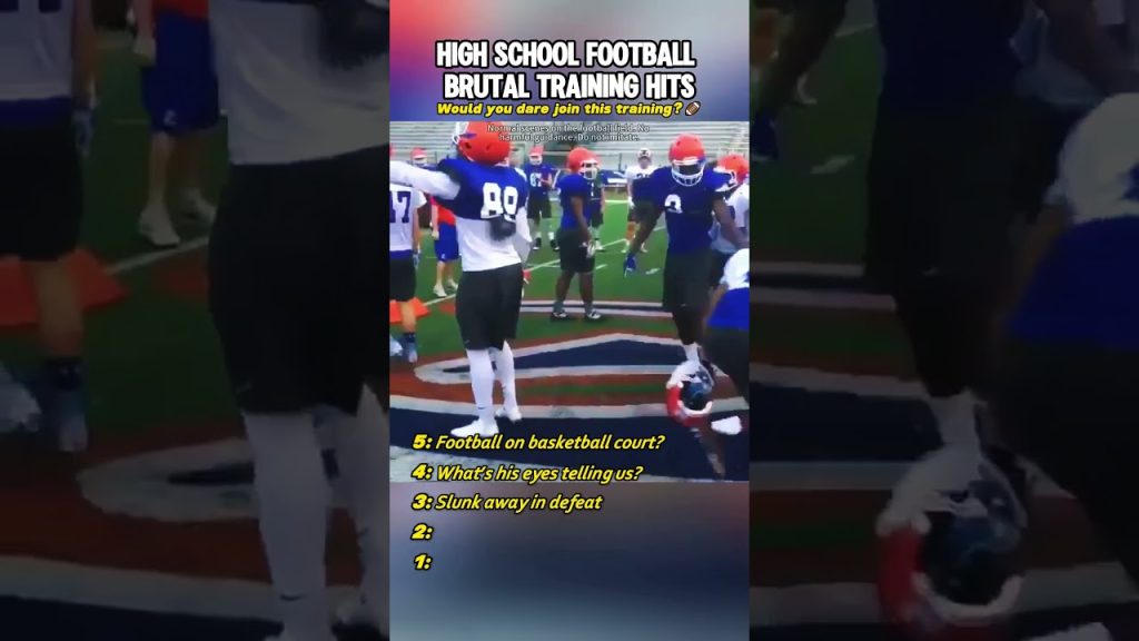 Brutal High School Football TrainingHits #usa #football #nfl #youthfootball #nflfootball #funny
