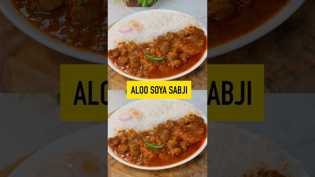 Instant wali Aloo Soya Subzi 🤪🤪🤪 #bharatzkitchen #food #recipe