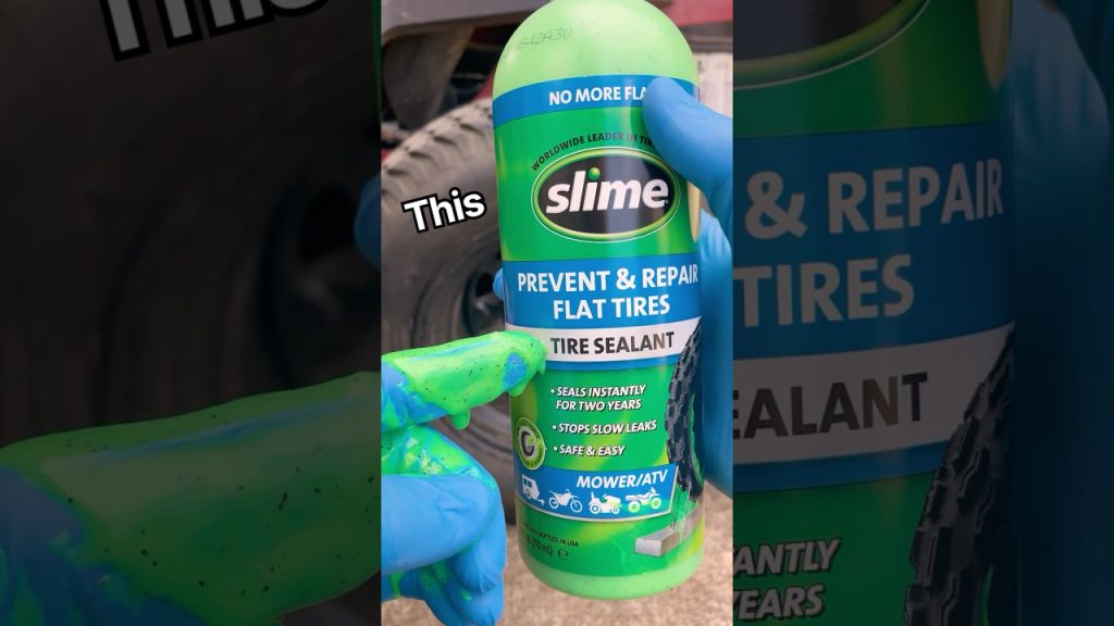 Can This Green SLIME Actually Fix My Flat Tire!! #automotive #mechanic #diy #slime #green