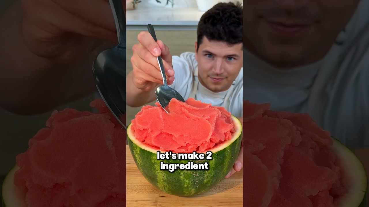 How To Make 2 Ingredients Watermelon Sorbet @NicksKitchen #food #recipe