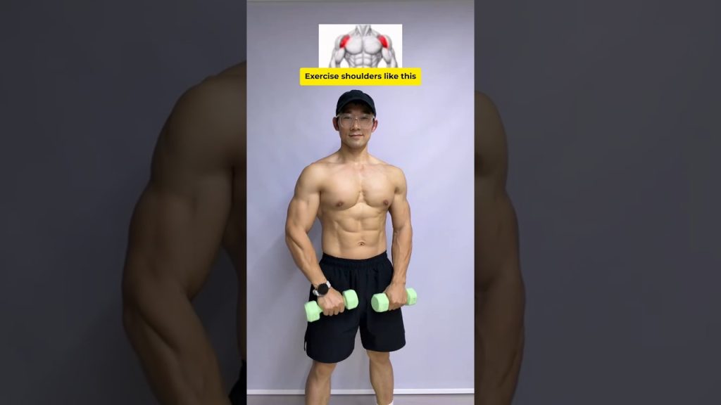 How to STOP Your Traps from Ruining Lateral Raises ❌ #Shorts #Fitness #Gymtok #3DShoulders #1vs4