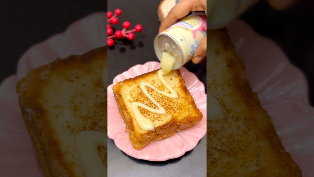 5-Minute Banana Toast Recipe 🍌🍞 #ytshorts #food #recipe #cooking #bread