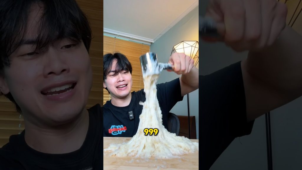 Mochi 1 vs 1000 smash #food #recipe #cooking